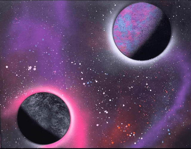 Planets canvas 20/16 inches
